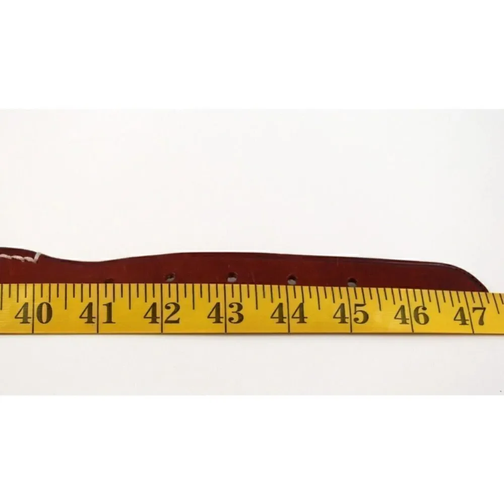 ITALIAN BROWN GENUINE LEATHER 1 1/4